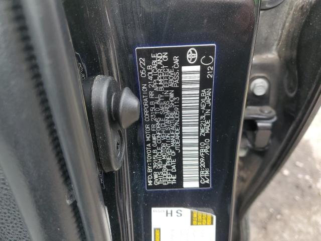 2022 TOYOTA COROLLA LE #3291198988