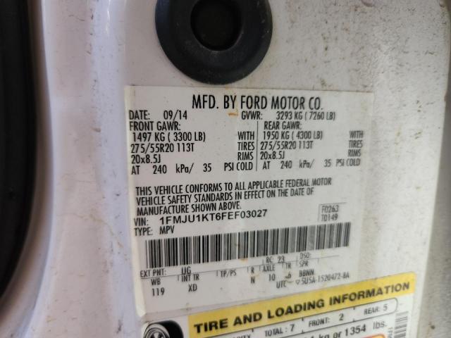 2015 FORD EXPEDITION - 1FMJU1KT6FEF03027