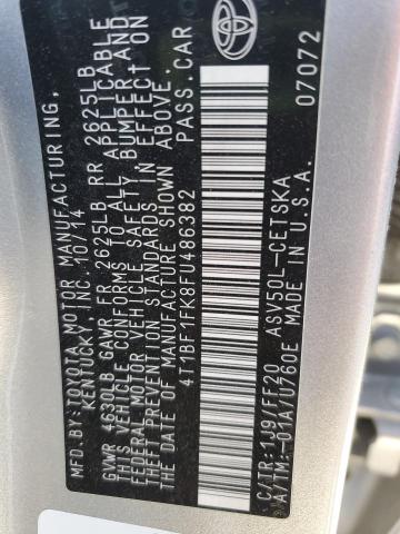 2015 TOYOTA CAMRY LE - 4T1BF1FK8FU486382