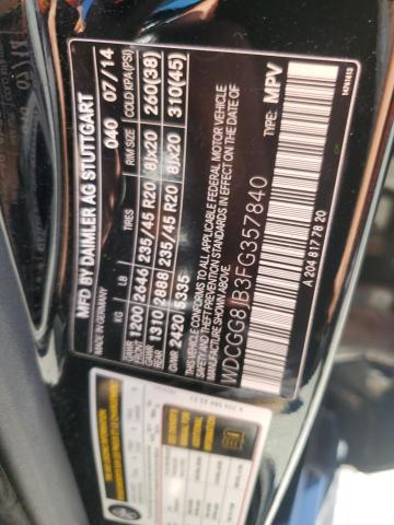 2015 MERCEDES-BENZ GLK 350 4M WDCGG8JB3FG357840