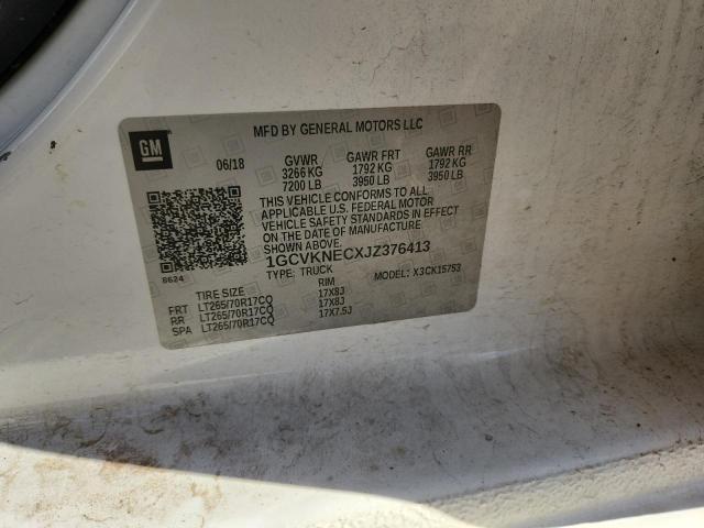 2018 CHEVROLET SILVERADO #3290406763