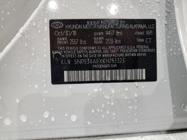 2019 HYUNDAI SONATA LIM 5NPE34AFXKH753323