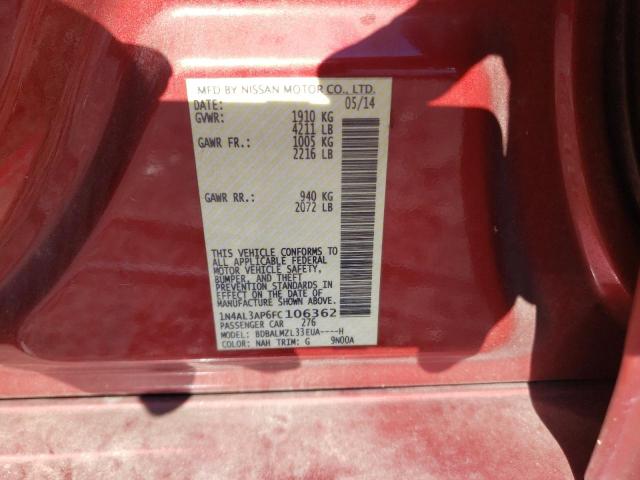 2015 NISSAN ALTIMA 2.5 #3278793633