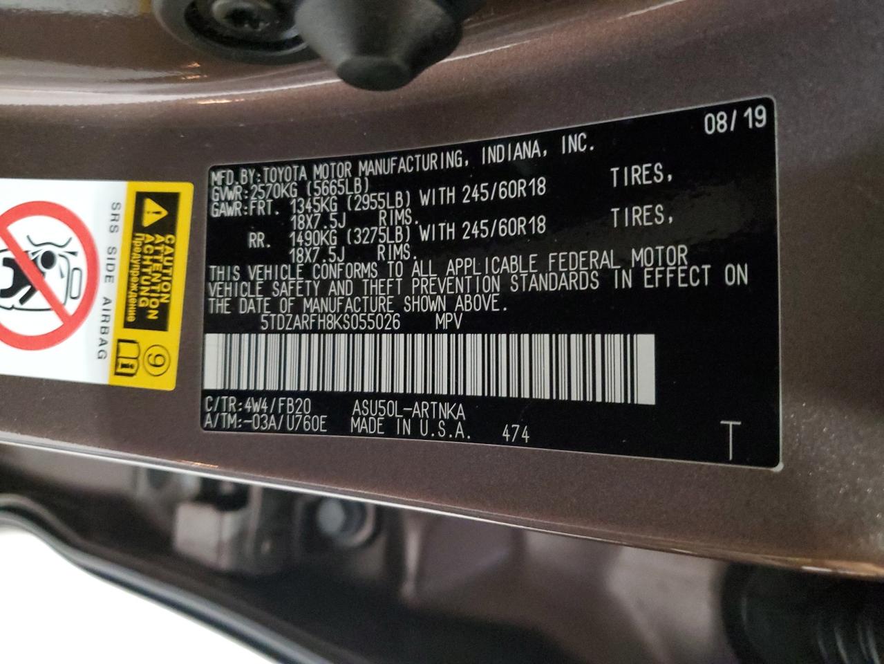 TOYOTA HIGHLANDER LE