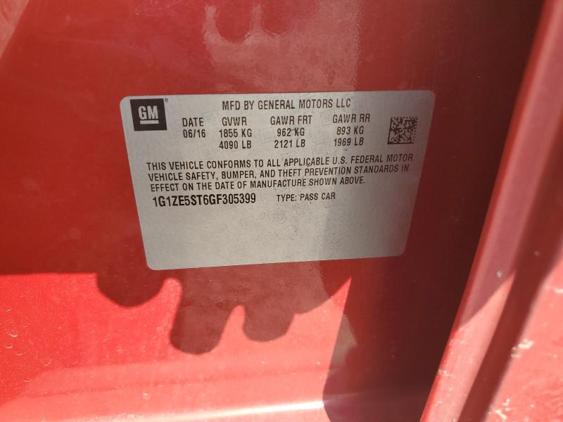 2016 CHEVROLET MALIBU LT - 1G1ZE5ST6GF305399