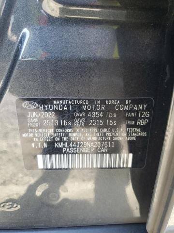 2022 HYUNDAI SONATA SEL #3284027814