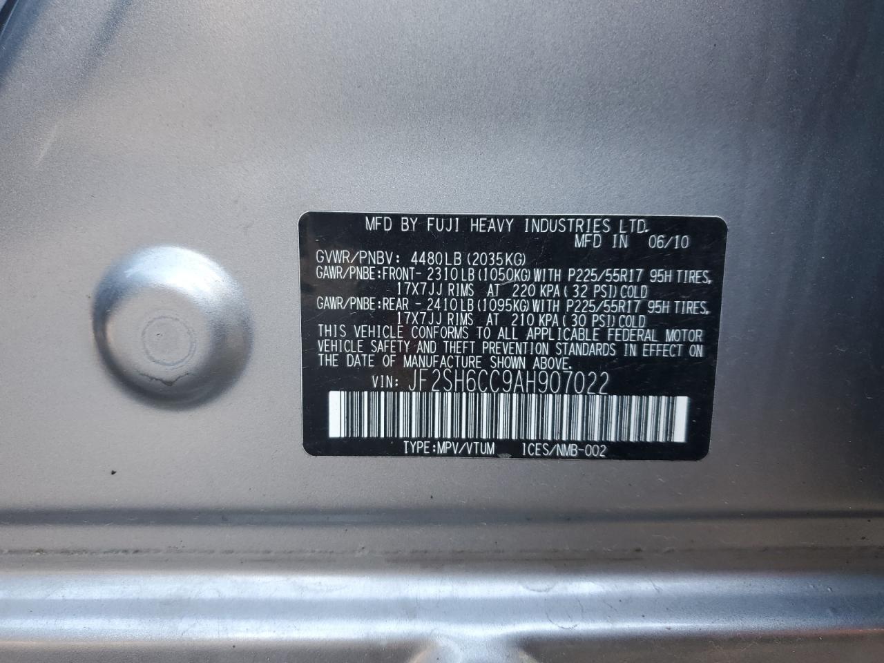 SUBARU FORESTER 2.5X PREMIUM