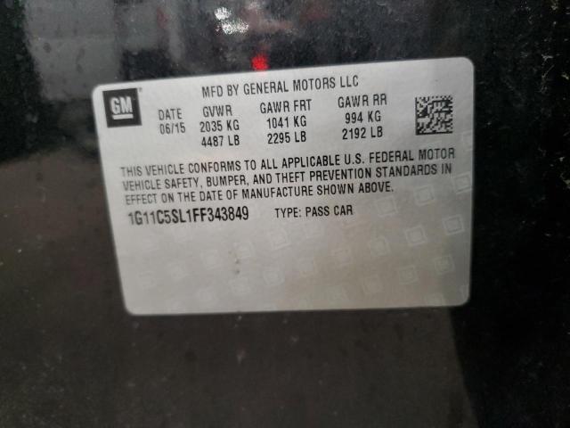 2015 CHEVROLET MALIBU 1LT 1G11C5SL1FF343849