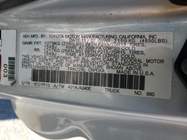 2008 TOYOTA TACOMA ACC #3285142382