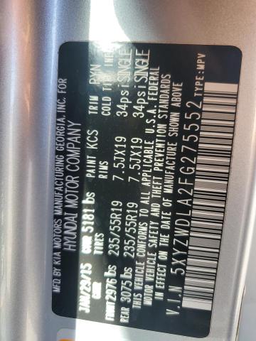 2015 HYUNDAI SANTA FE SPORT 5XYZWDLA2FG275552