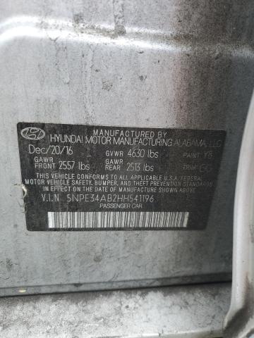 2017 HYUNDAI SONATA SPORT 5NPE34AB2HH541196