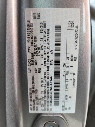 2022 FORD ESCAPE SE - 1FMCU9G67NUA71448