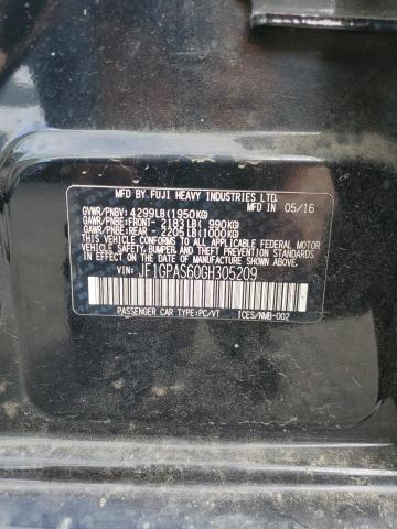 2016 SUBARU IMPREZA SP JF1GPAS60GH305209