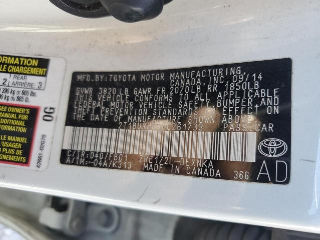 2015 TOYOTA COROLLA L - 2T1BURHE8FC261733