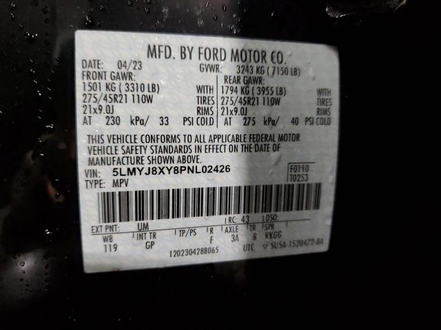 2023 LINCOLN AVIATOR GR 5LMYJ8XY8PNL02426