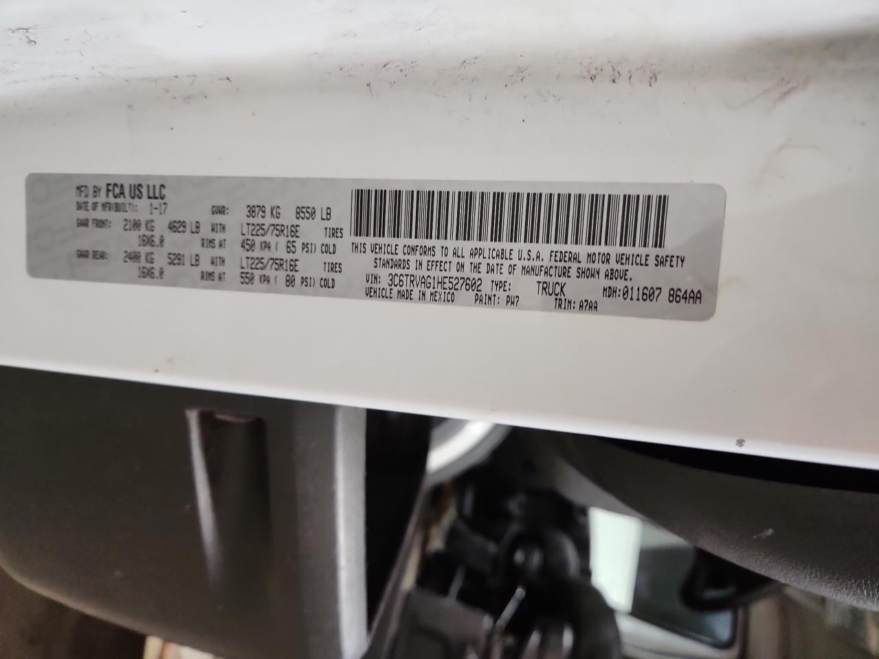 RAM PROMASTER 1500 STANDARD