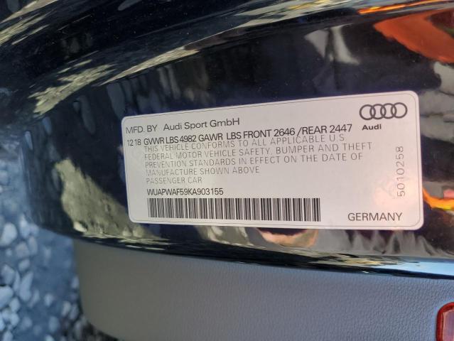 2019 AUDI RS5 WUAPWAF59KA903155