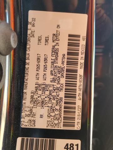 2022 TOYOTA TACOMA DOU - 3TMCZ5ANXNM497508