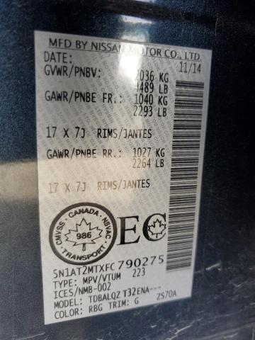 2015 NISSAN ROGUE S - 5N1AT2MTXFC790275