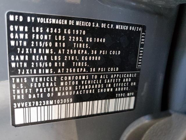 2024 VOLKSWAGEN TAOS SE #3297067506