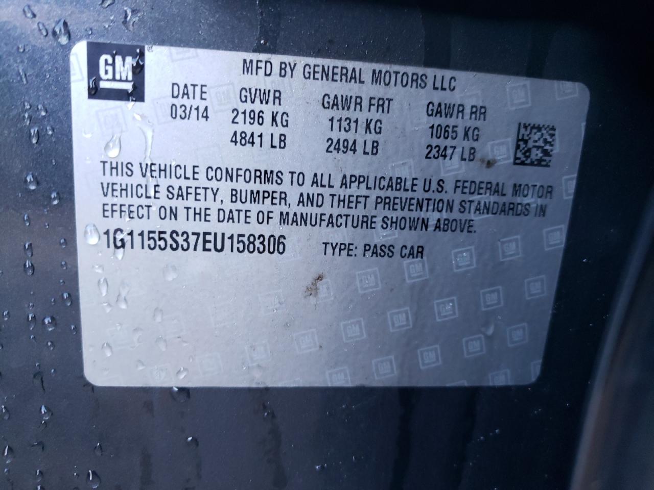 Lot #3315935152 2014 CHEVROLET IMPALA LTZ