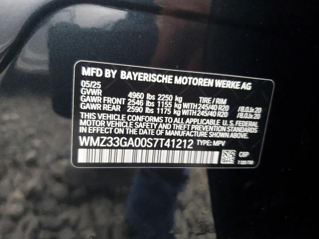 2025 MINI COUNTRYMAN WMZ33GA00S7T41212