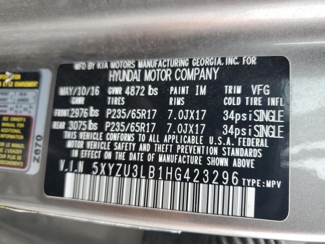 2017 HYUNDAI SANTA FE S - 5XYZU3LB1HG423296