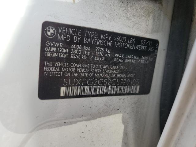 2012 BMW X6 XDRIVE35I - 5UXFG2C52CL779105