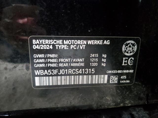 2024 BMW 530 XI WBA53FJ01RCS41315