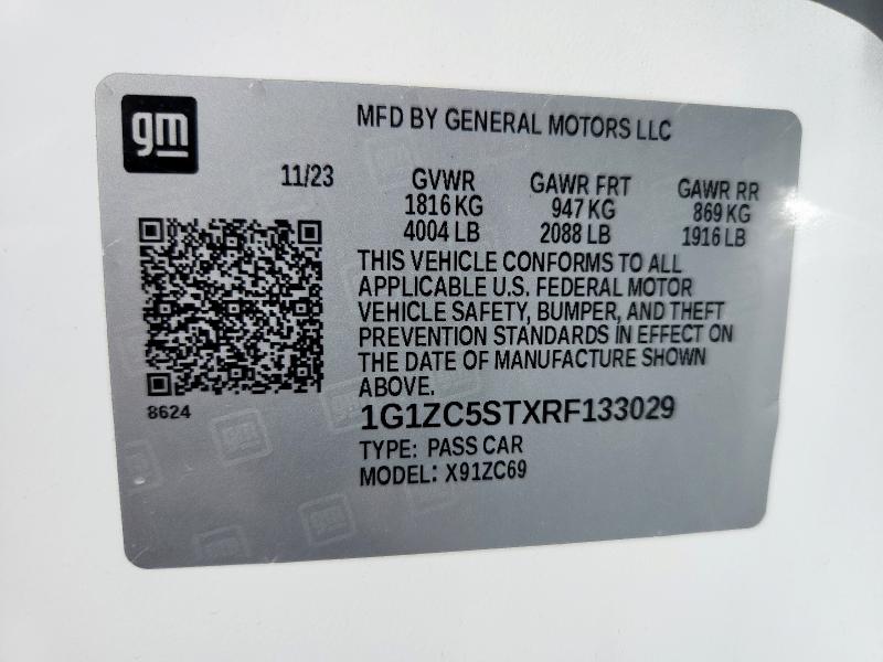 2024 CHEVROLET MALIBU LS - 1G1ZC5STXRF133029