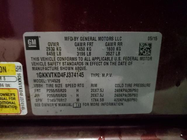 2015 GMC ACADIA DEN - 1GKKVTKD4FJ374145