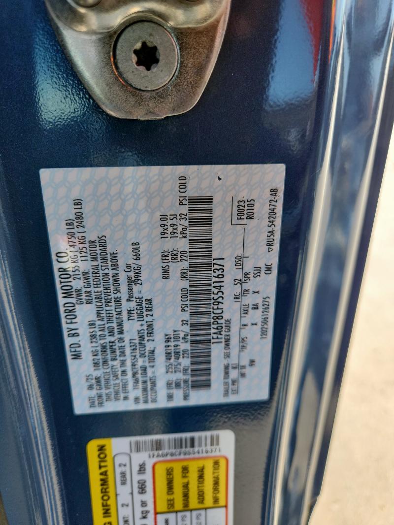 2025 FORD MUSTANG GT - 1FA6P8CF9S5416371