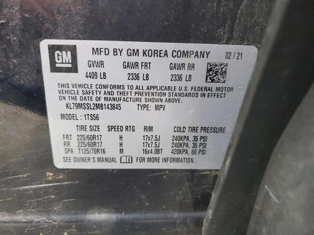 2021 CHEVROLET TRAILBLAZE #3298029187