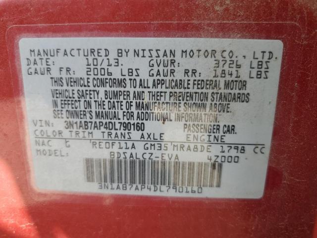 2013 NISSAN SENTRA S - 3N1AB7AP4DL790160