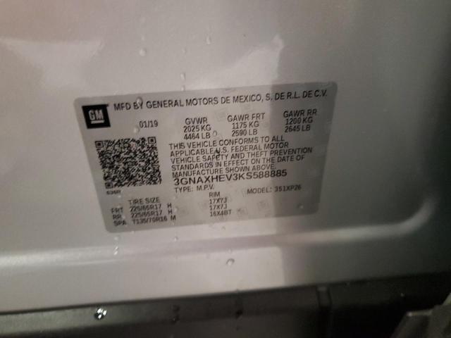 2019 CHEVROLET EQUINOX LS 3GNAXHEV3KS588885