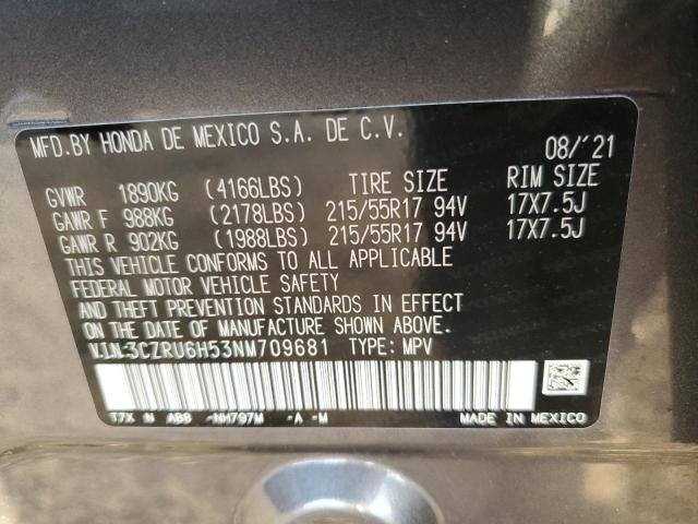 2022 HONDA HR-V EX #3301801372