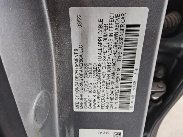 2022 HONDA CIVIC SPOR - 19XFL2H82NE014018