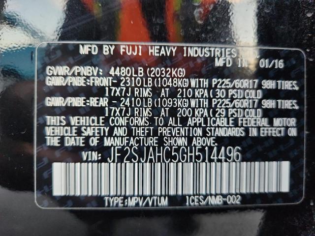 2016 SUBARU FORESTER 2 #3293882611