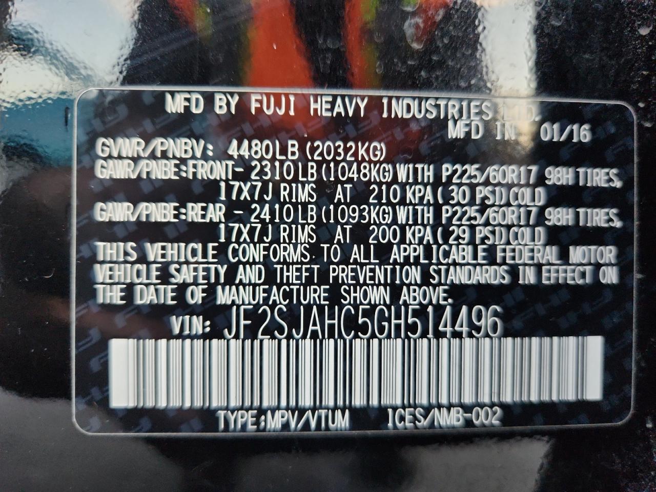 SUBARU FORESTER 2.5I LIMITED