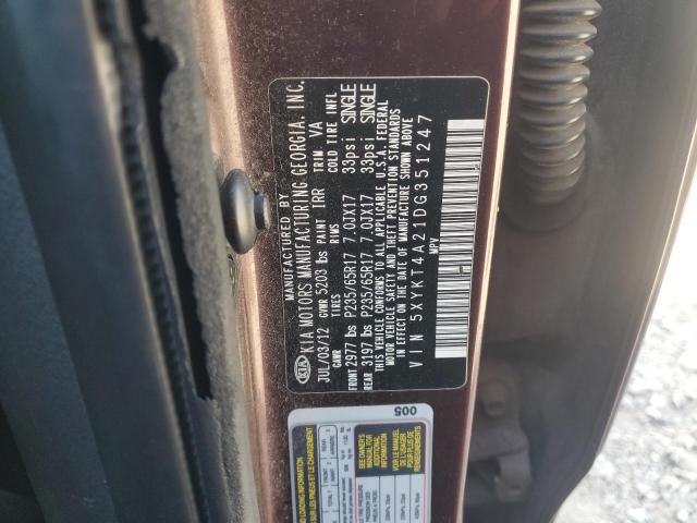 2013 KIA SORENTO LX - 5XYKT4A21DG351247