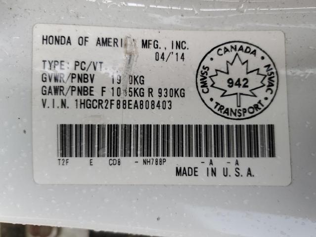 2014 HONDA ACCORD EXL - 1HGCR2F88EA808403