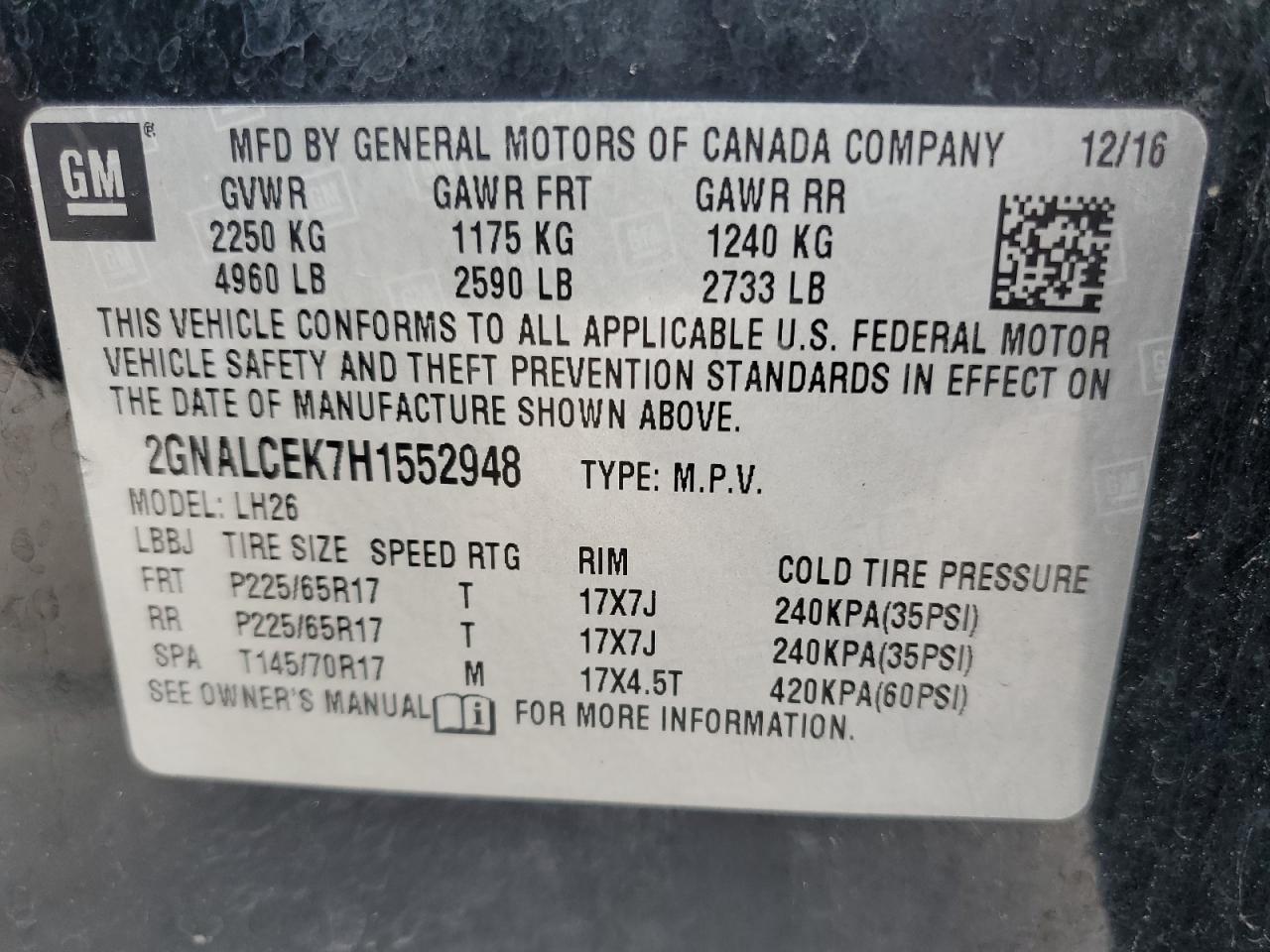 CHEVROLET EQUINOX LT