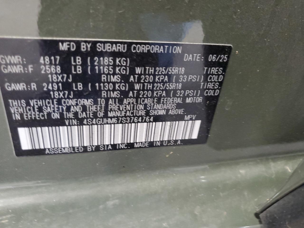 SUBARU CROSSTREK LIMITED