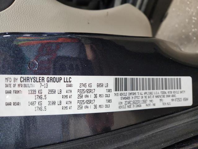 2014 CHRYSLER TOWN & COU - 2C4RC1BG2ER113587