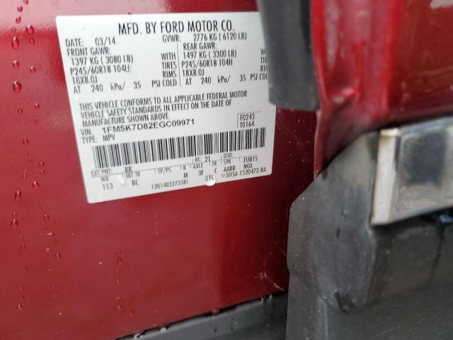 2014 FORD EXPLORER X - 1FM5K7D82EGC09971