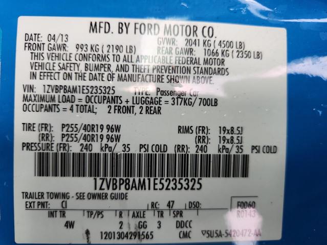 2014 FORD MUSTANG #3290639797