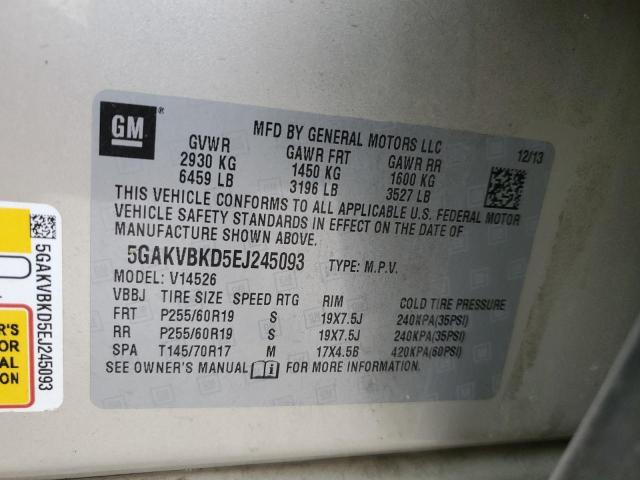 2014 BUICK ENCLAVE - 5GAKVBKD5EJ245093