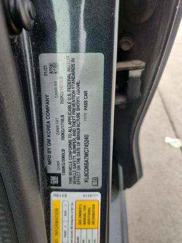 2021 CHEVROLET SPARK 1LT KL8CD6SA7MC745240