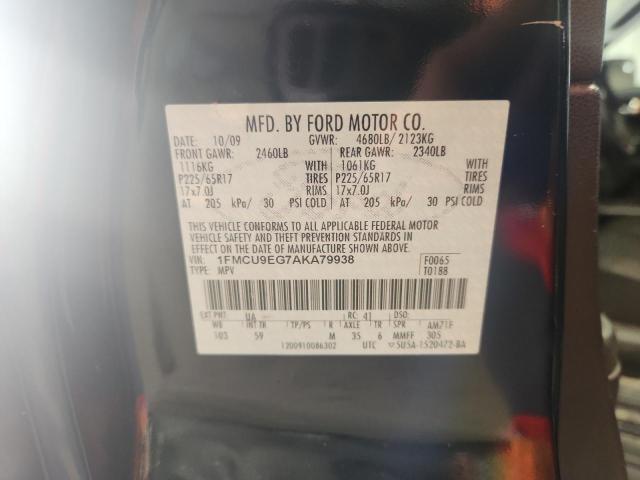 2010 FORD ESCAPE LIMITED - 1FMCU9EG7AKA79938