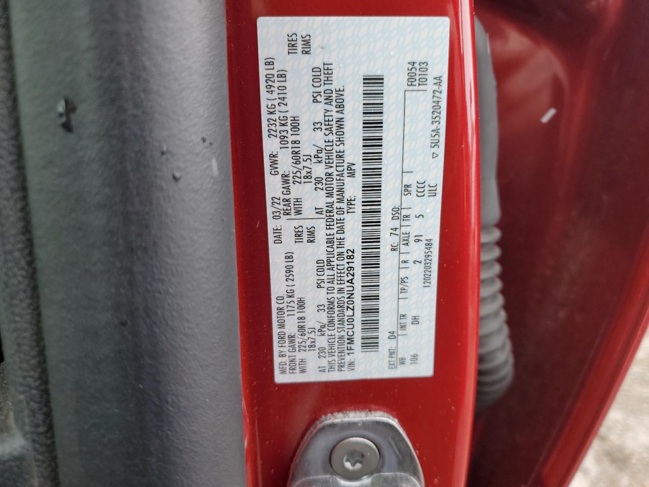 FORD ESCAPE TITANIUM